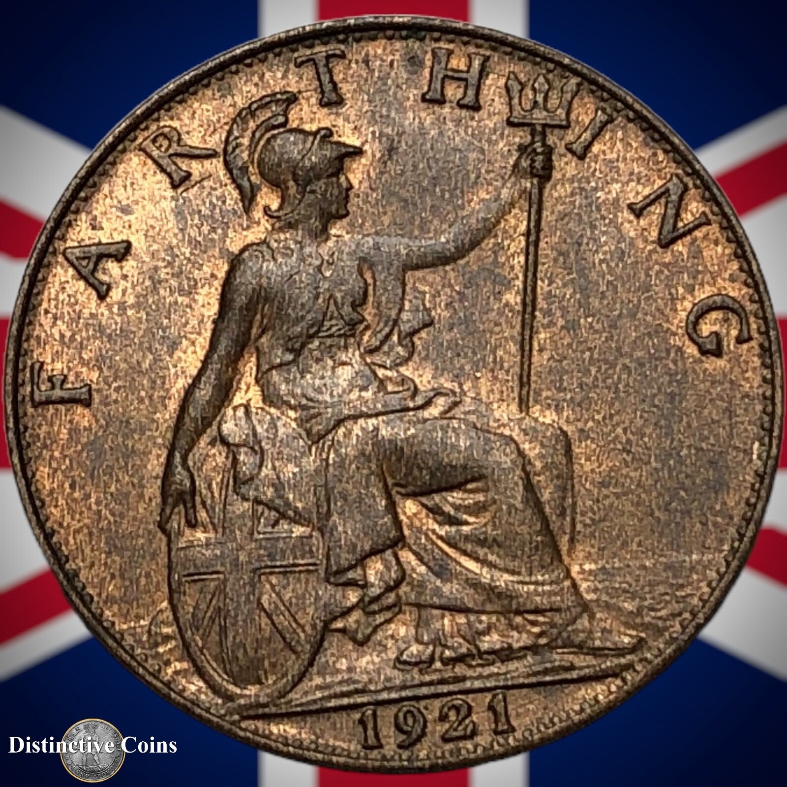 Great Britain 1921 Farthing 1/4d GB4746