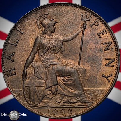 Great Britain 1902 Half Penny 1/2d GB5787