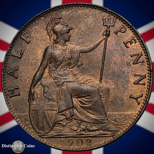 Great Britain 1902 Half Penny 1/2d GB5787