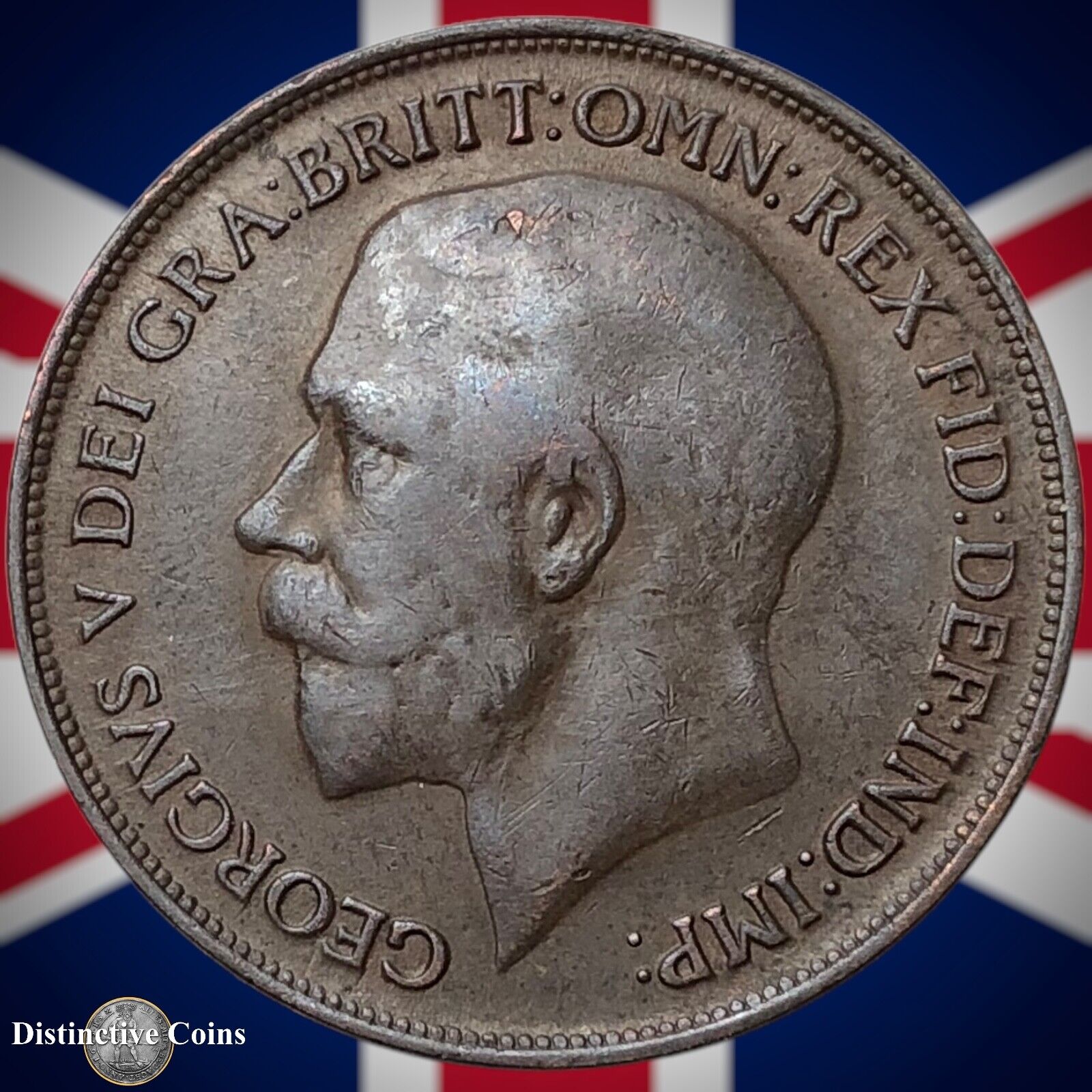 Great Britain 1917 Penny 1d GB6845