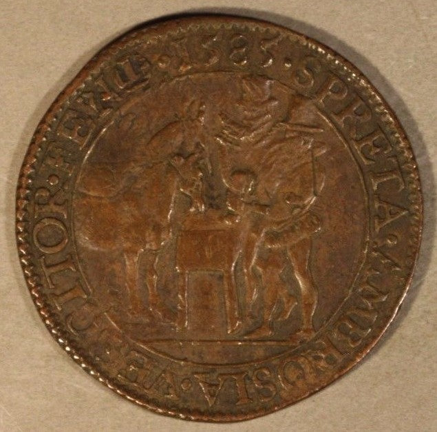 1585 Great Britain Elizabeth I Treaty of Nonesuch Medallion