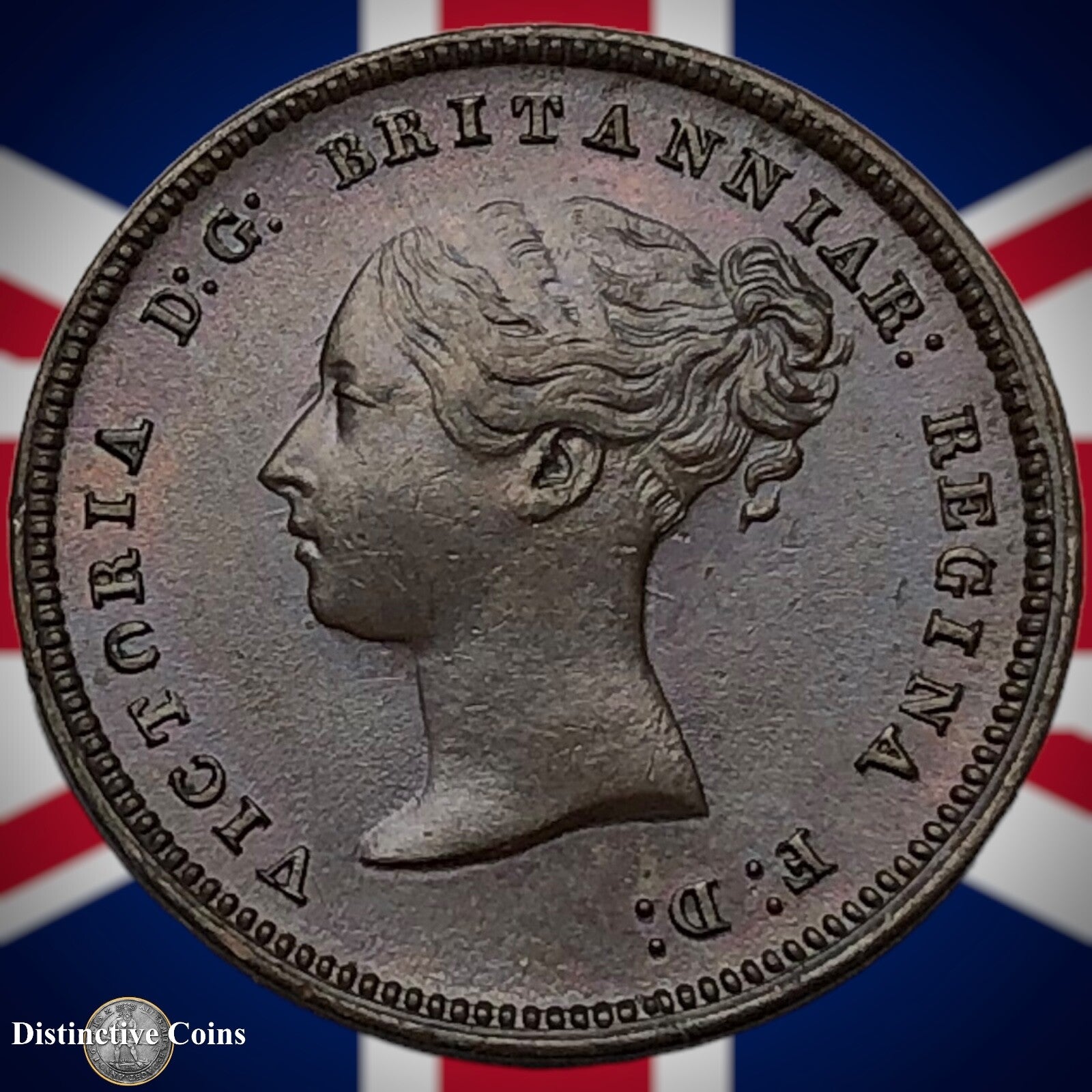 Great Britain 1844 Half Farthing 1/2 Penny GB3132