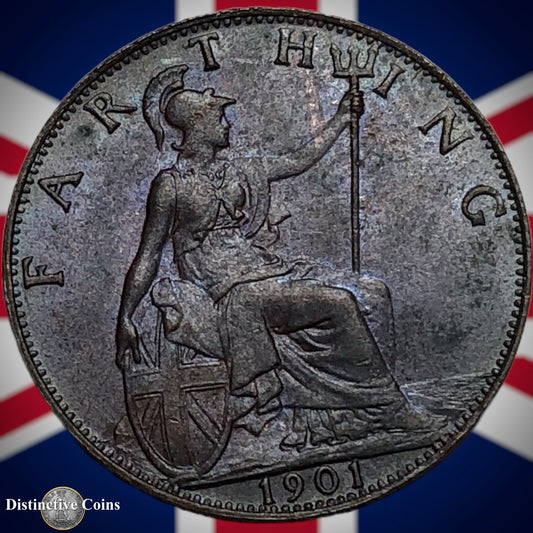 Great Britain 1901 Farthing 1/4d GB4493
