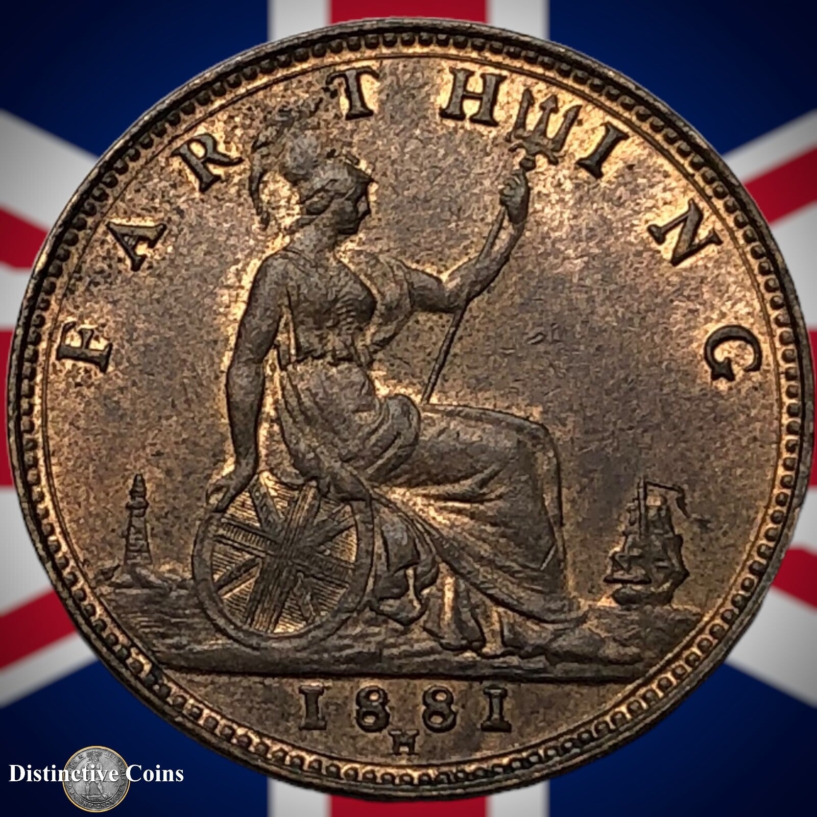 Great Britain 1881 H Farthing 1/4d GB3993