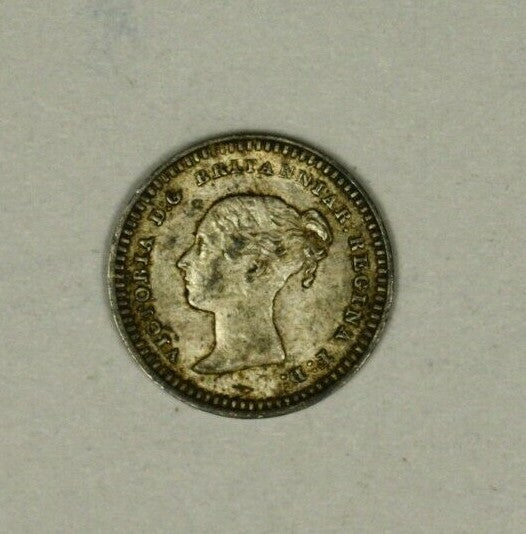 Great Britain Silver 1 1/2 Pence 1843  Victoria  Nice Quality  A1040