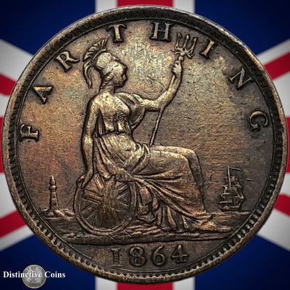 Great Britain 1864 Farthing 1/4d GB3514
