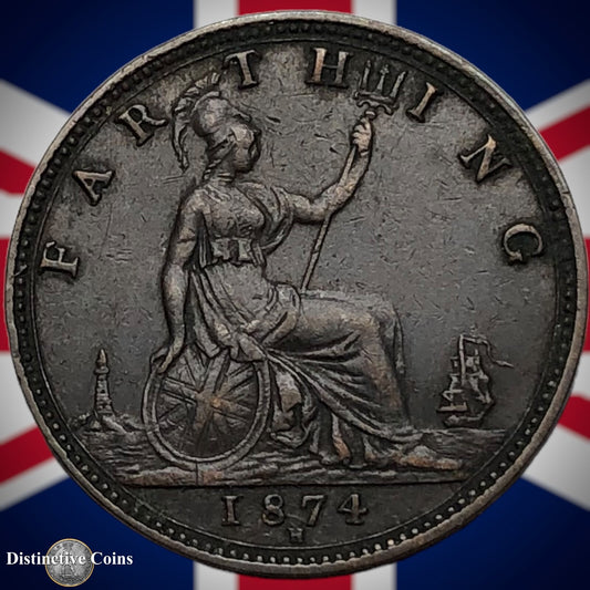 Great Britain 1874 Farthing 1/4d GB3715