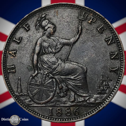 Great Britain 1886 Half Penny 1/2d GB5590
