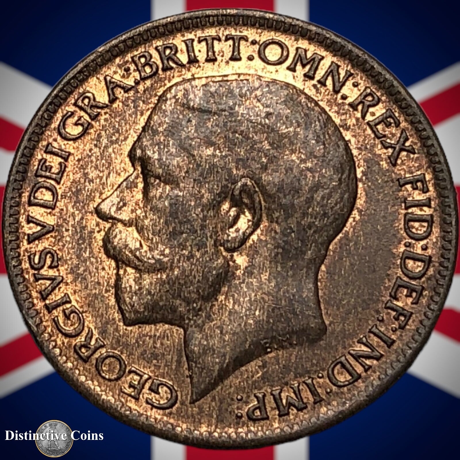 Great Britain 1918 Farthing 1/4d GB4716