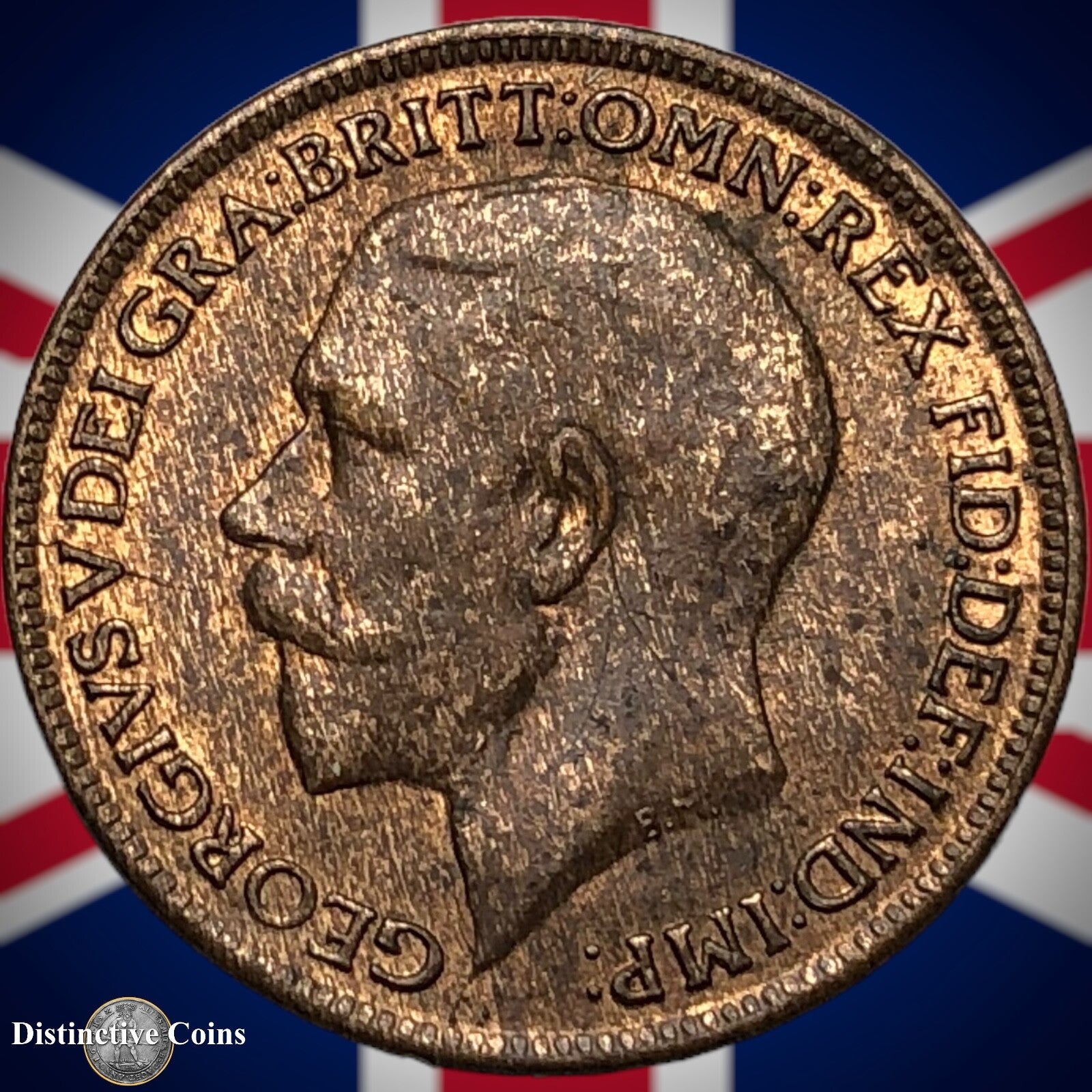 Great Britain 1918 Farthing 1/4d GB4712