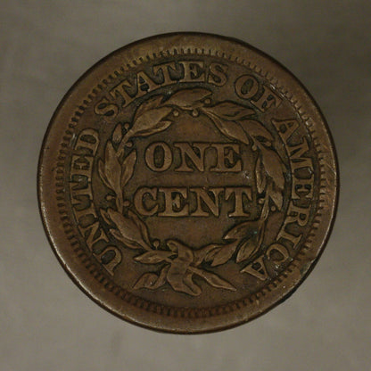Large Cent 1853 Rim Bumps