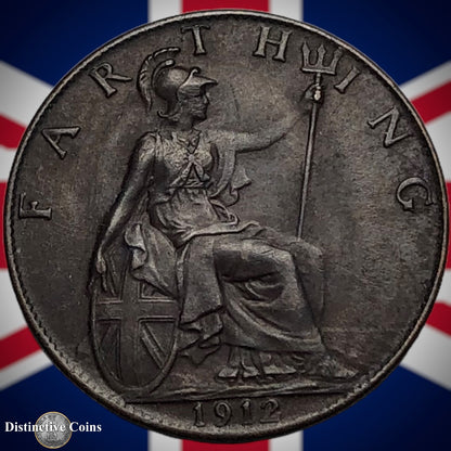 Great Britain 1912 Farthing 1/4d GB4651