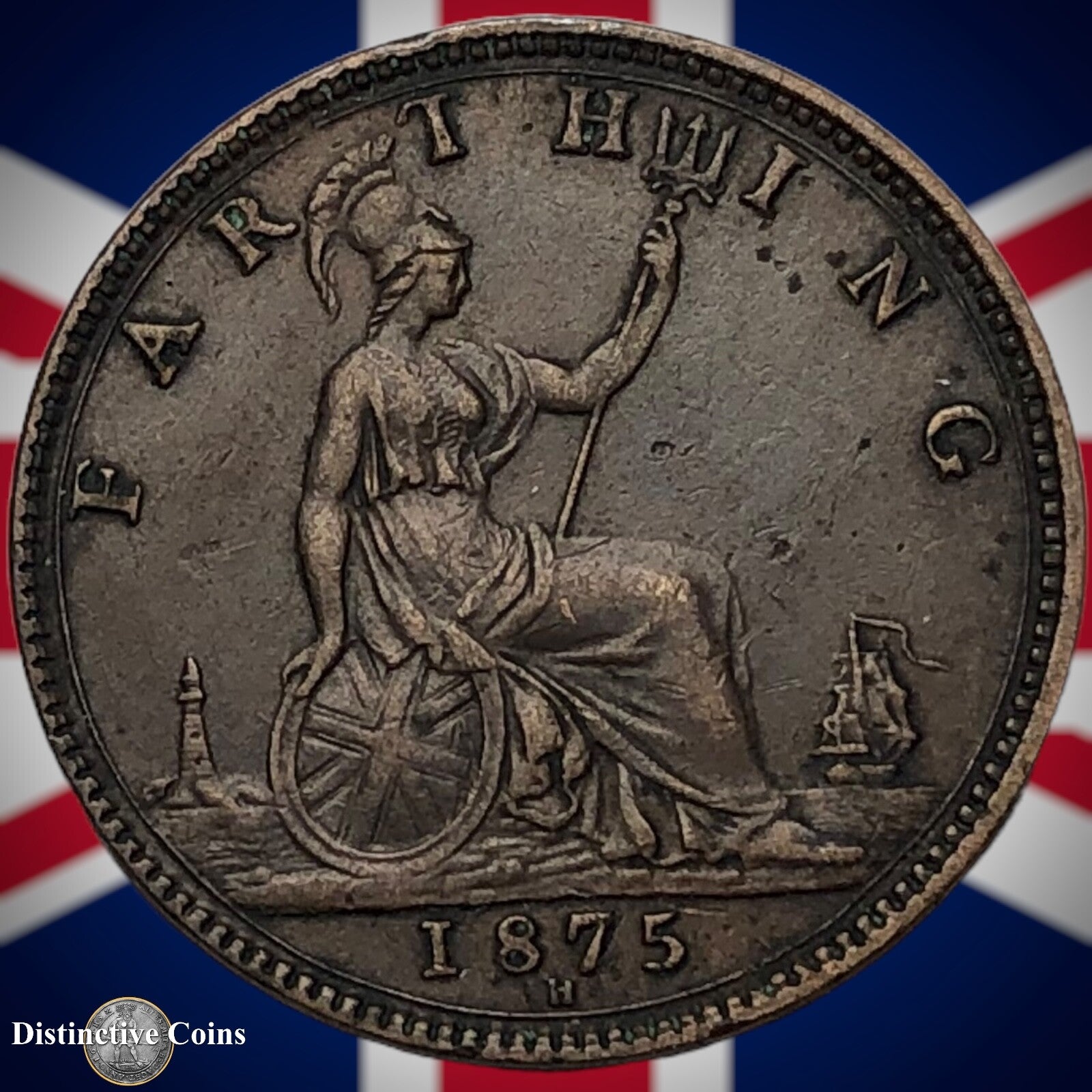 Great Britain 1875 H Farthing 1/4d GB3737
