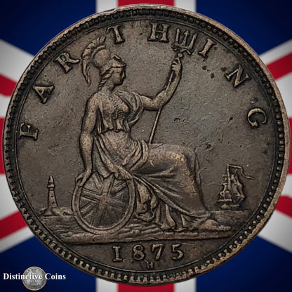 Great Britain 1875 H Farthing 1/4d GB3737