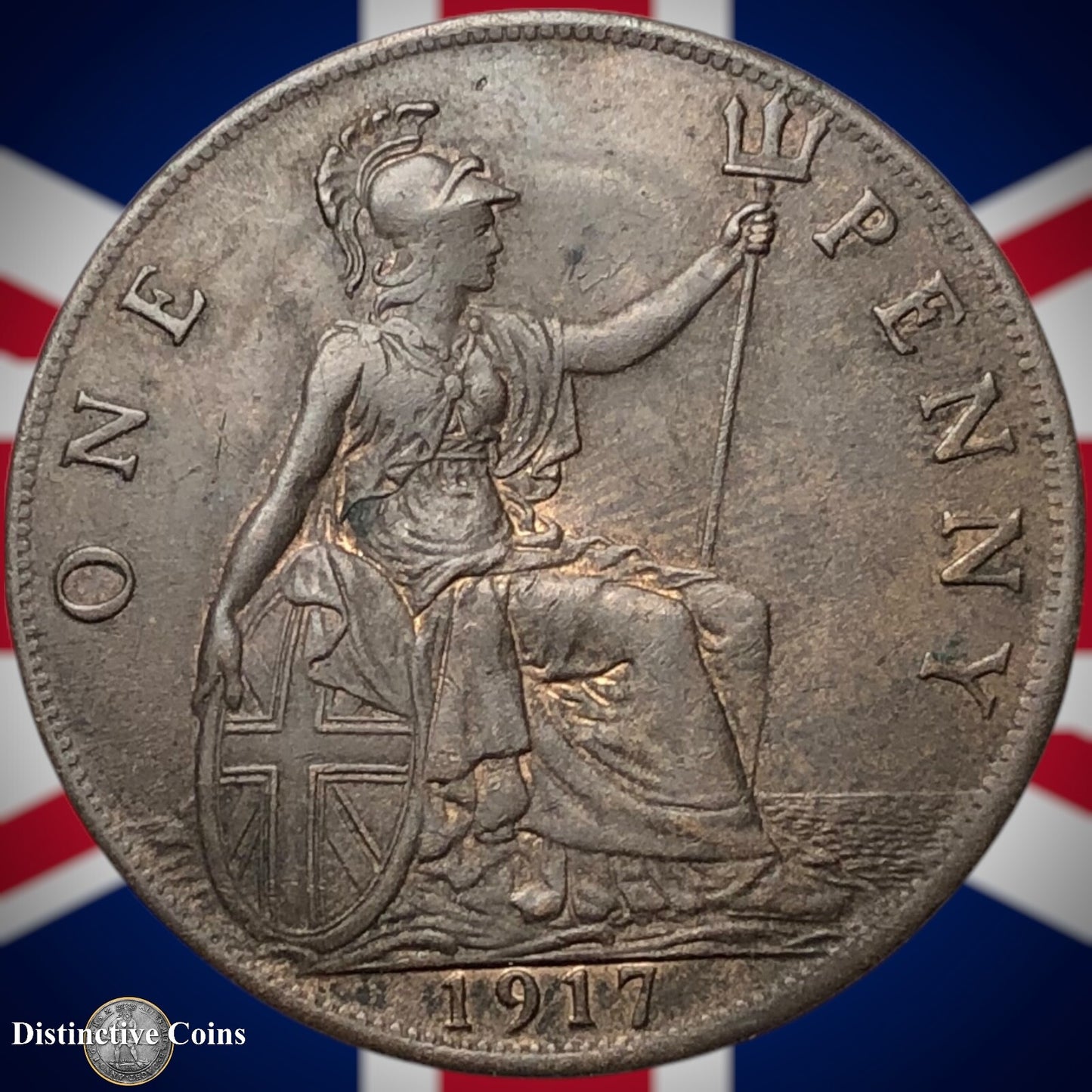 Great Britain 1917 Penny 1d GB6851