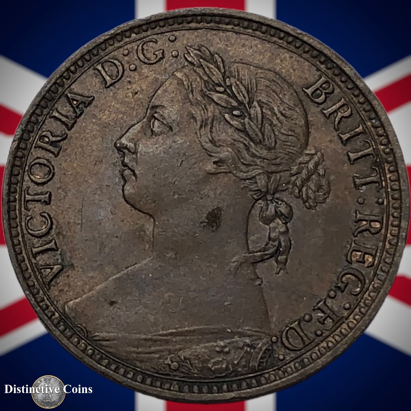 Great Britain 1893 Farthing 1/4d GB4343