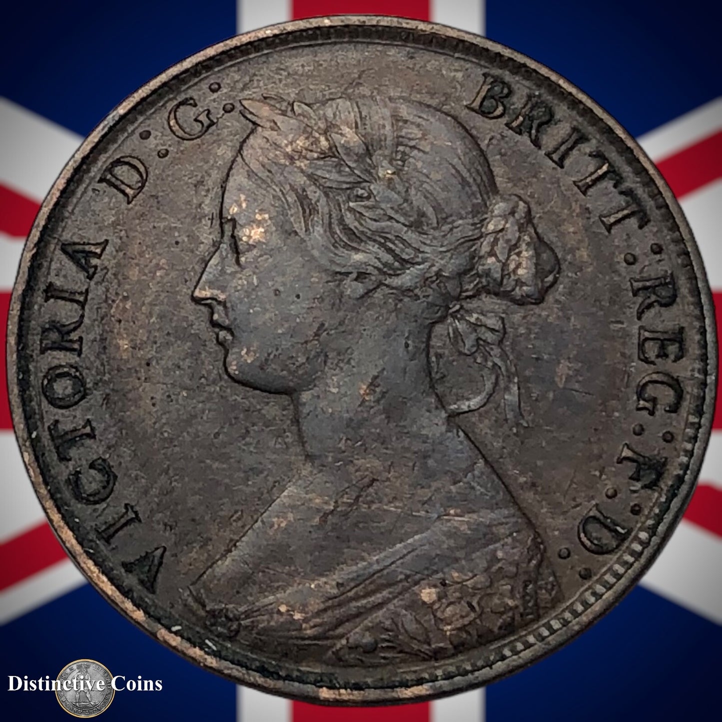 Great Britain 1861 Half Penny 1/2d GB5365