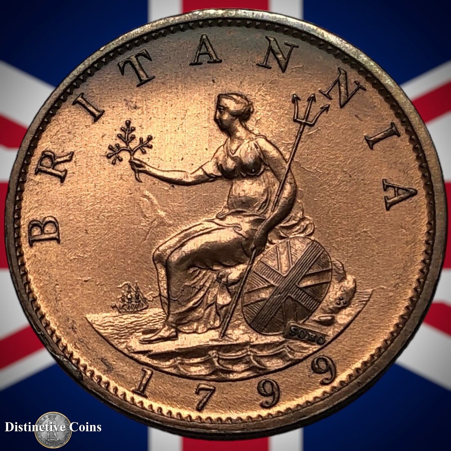 Great Britain 1799 Half Penny 1/2d GB5137