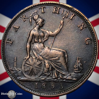 Great Britain 1893 Farthing 1/4d GB4361