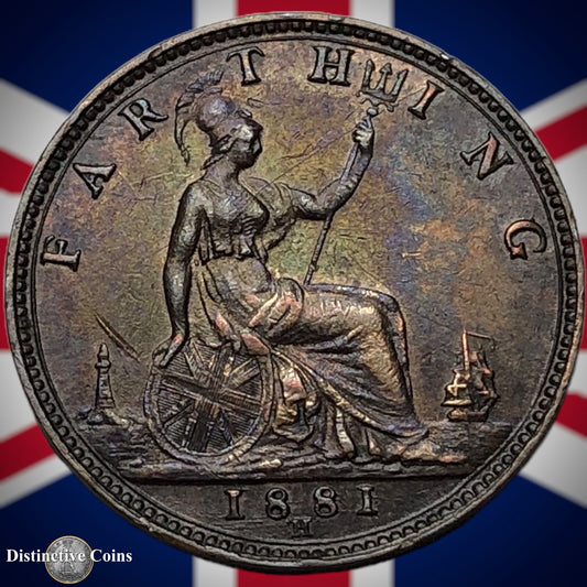 Great Britain 1881 H Farthing 1/4d GB4018