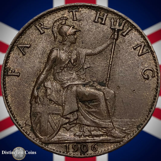 Great Britain 1906 Farthing 1/4d GB4580