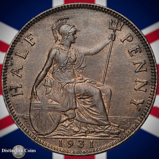 Great Britain 1931 Half Penny 1/2d GB5974