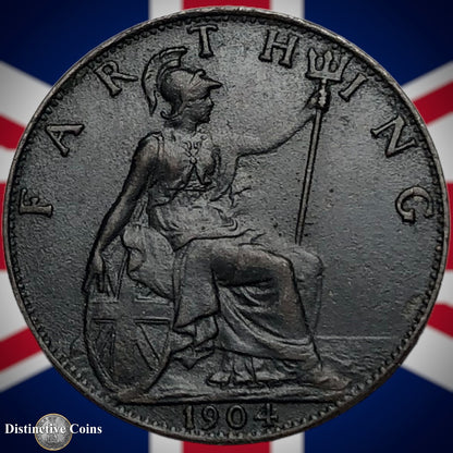 Great Britain 1904 Farthing 1/4d GB4553