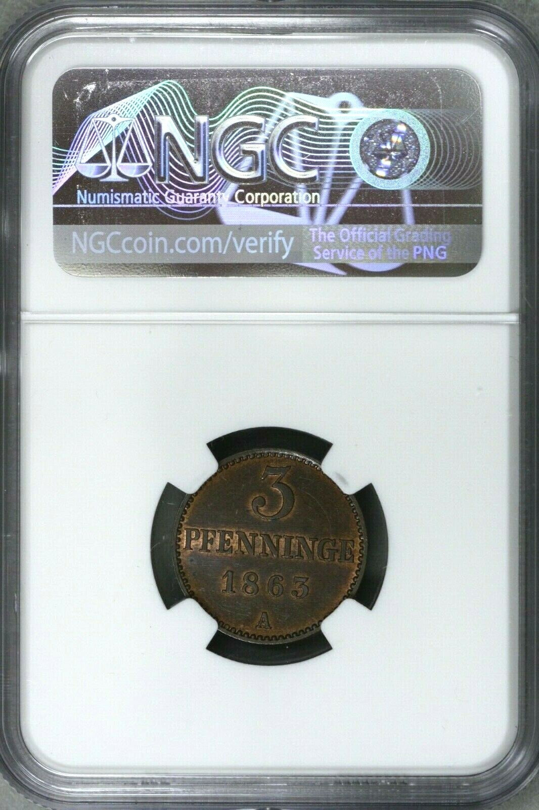 Germany 1904E 2 Mark Saxony Georg's Death NGC MS 64  S632