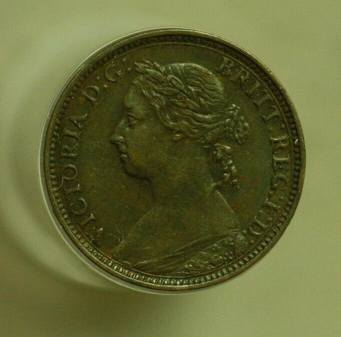Great Britain 1881H Farthing XF/AU   A279