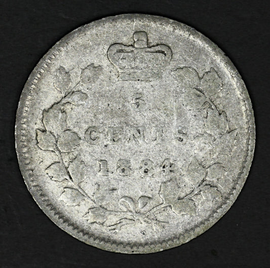 Canada 1894 5 Cents Key Date VG  A3211