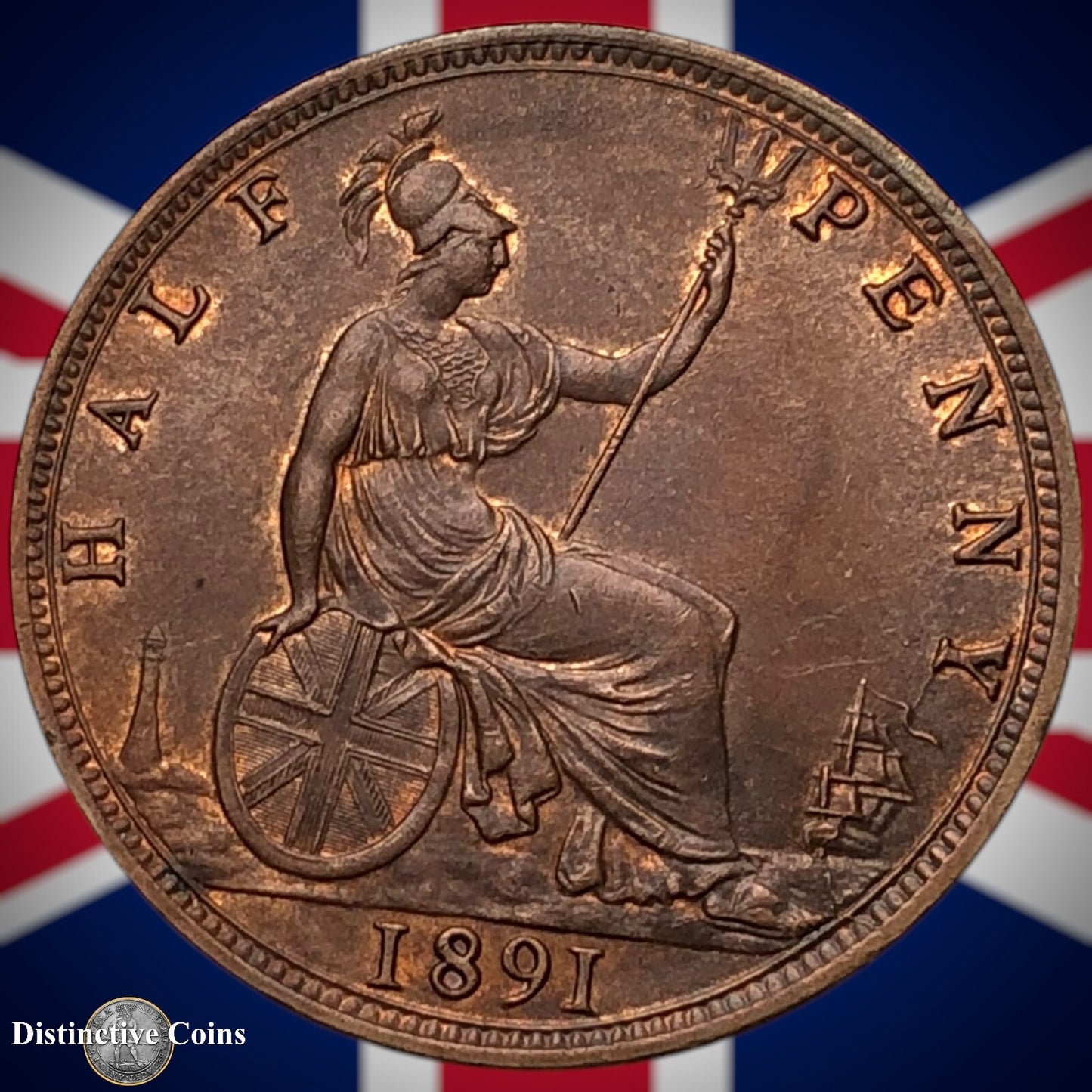 Great Britain 1891 Half Penny 1/2d GB5694