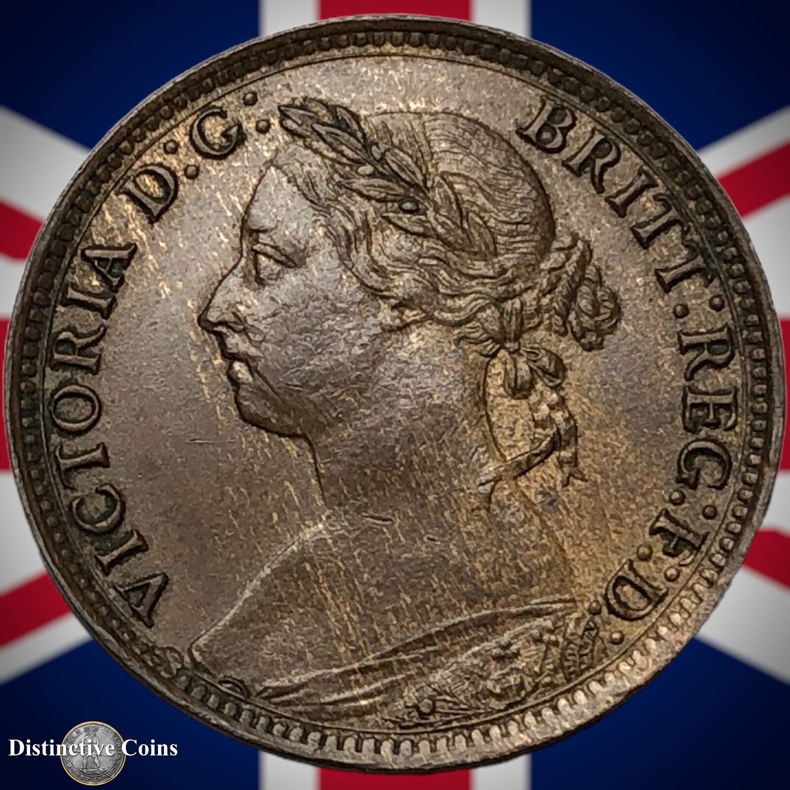 Great Britain 1885 Farthing 1/4d GB4166