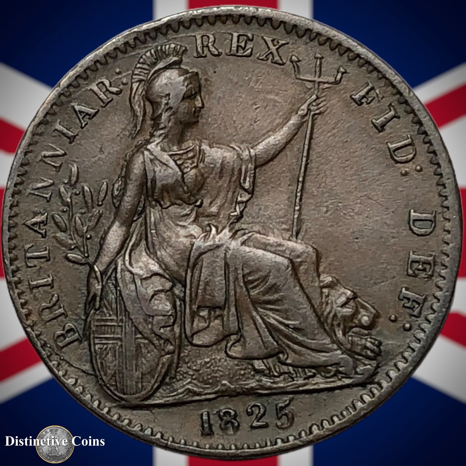 Great Britain 1825 Farthing 1/4d GB3297