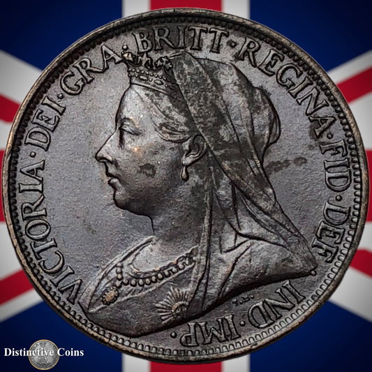 Great Britain 1901 Farthing 1/4d GB4490