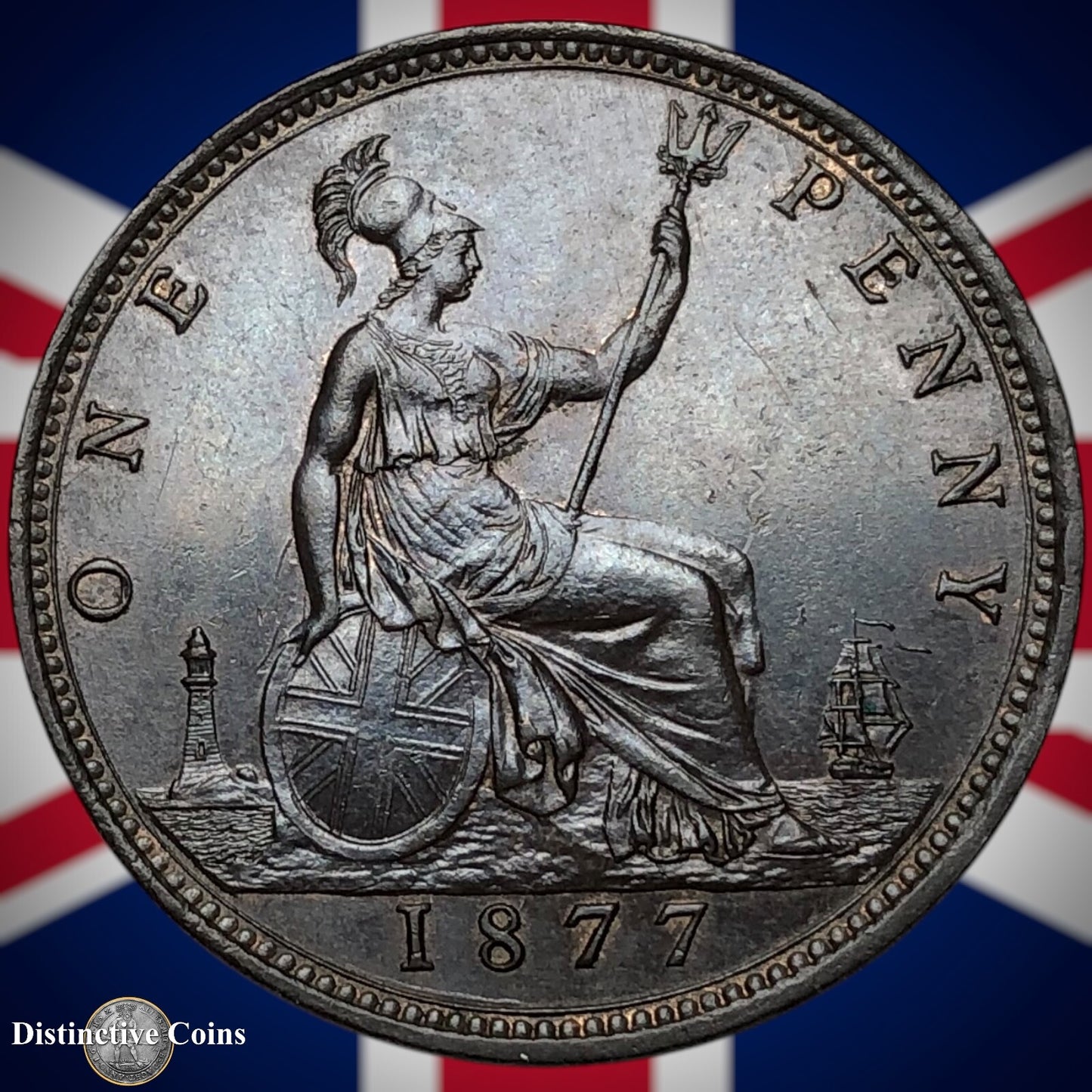 Great Britain 1877 Penny 1d GB6402