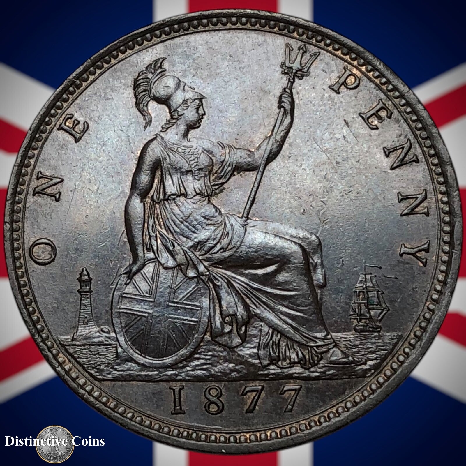 Great Britain 1877 Penny 1d GB6402
