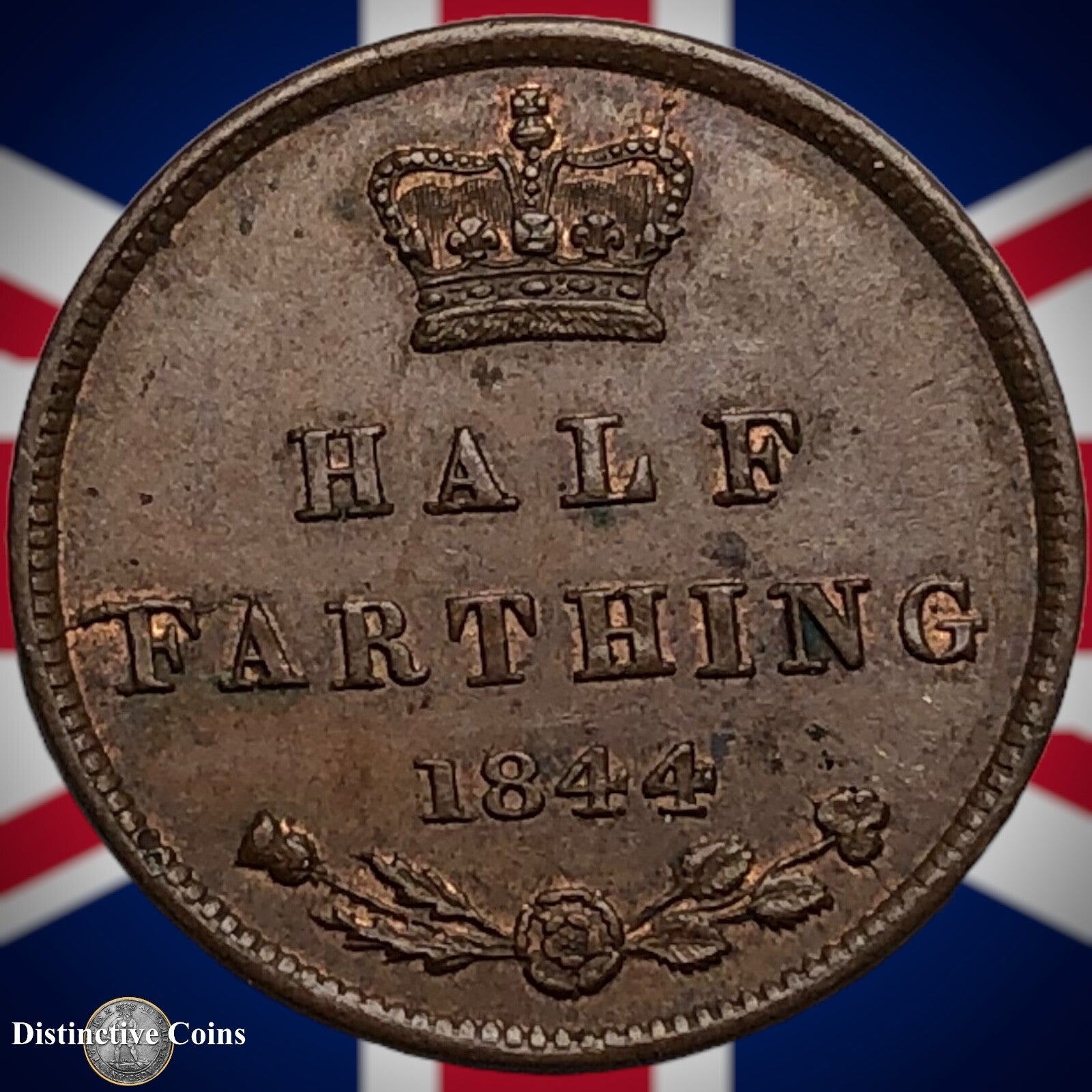 Great Britain 1844 Half Farthing 1/2 Penny GB3106