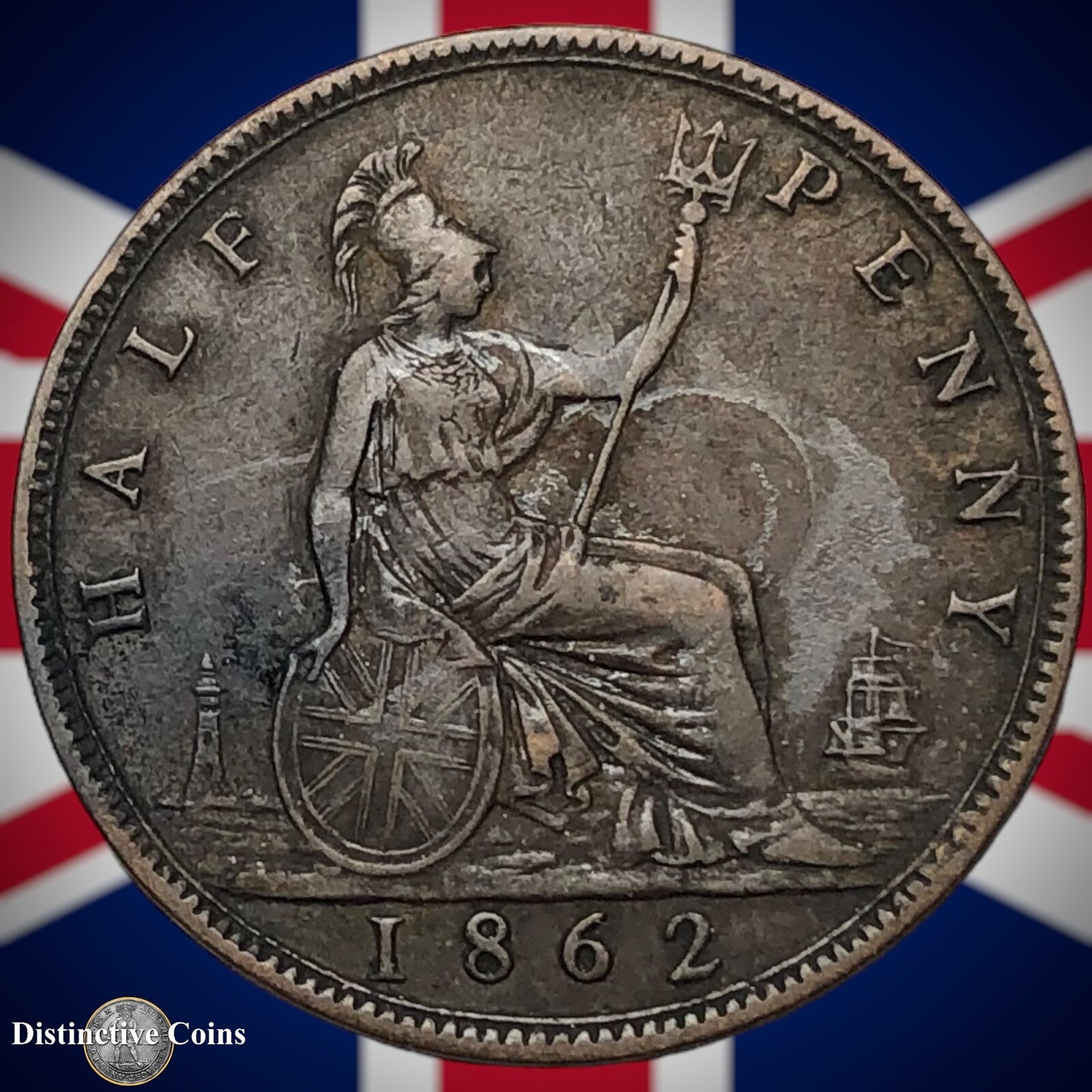 Great Britain 1862 Half Penny 1/2d GB5410