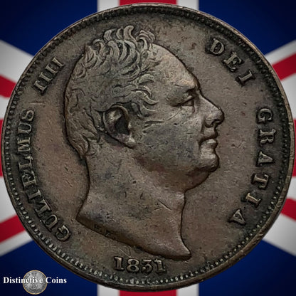 Great Britain 1831 Farthing 1/4d GB3350