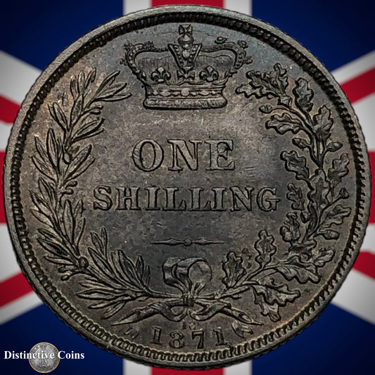 Great Britain 1871 British One Shilling GB0322
