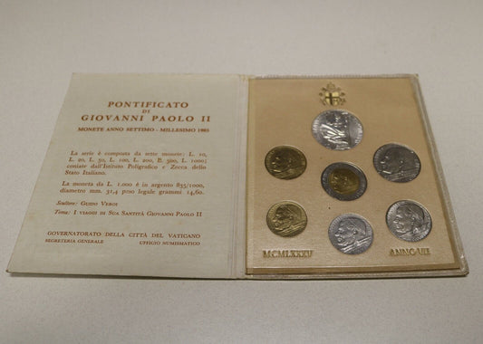 Vatican City 1985 Pope John Paul II Mint Set KM MS 90   B232