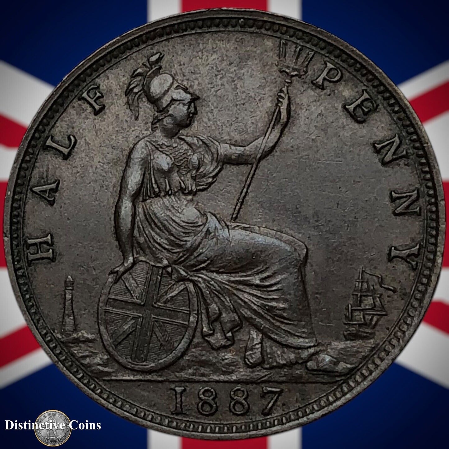 Great Britain 1887 Half Penny 1/2d GB5614