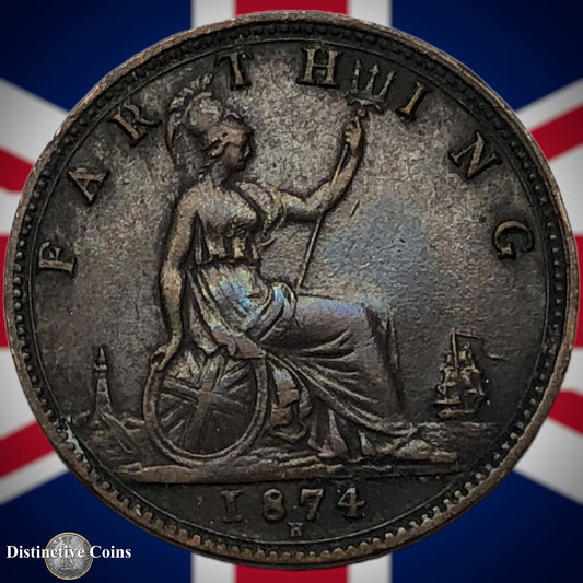 Great Britain 1874 H Farthing 1/4d GB3727