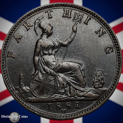 Great Britain 1881 H Farthing 1/4d GB3926