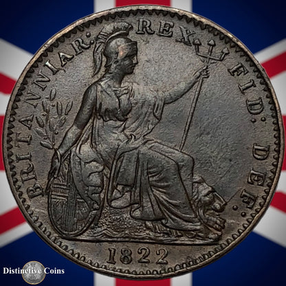 Great Britain 1822 Farthing 1/4d GB3262