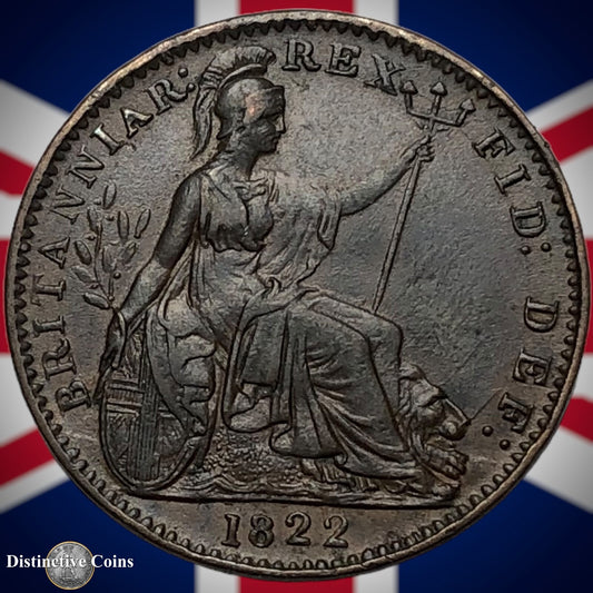 Great Britain 1822 Farthing 1/4d GB3262
