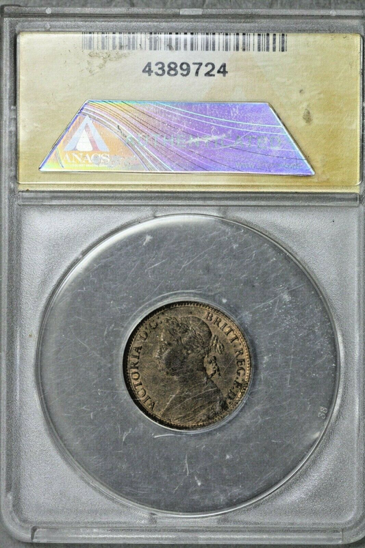 Great Britain 1888 Farthing ANACS MS 61 RB S570