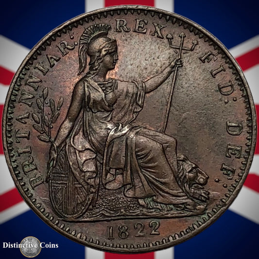 Great Britain 1822 Farthing 1/4d GB3260