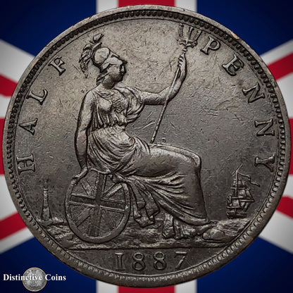 Great Britain 1887 Half Penny 1/2d GB5607