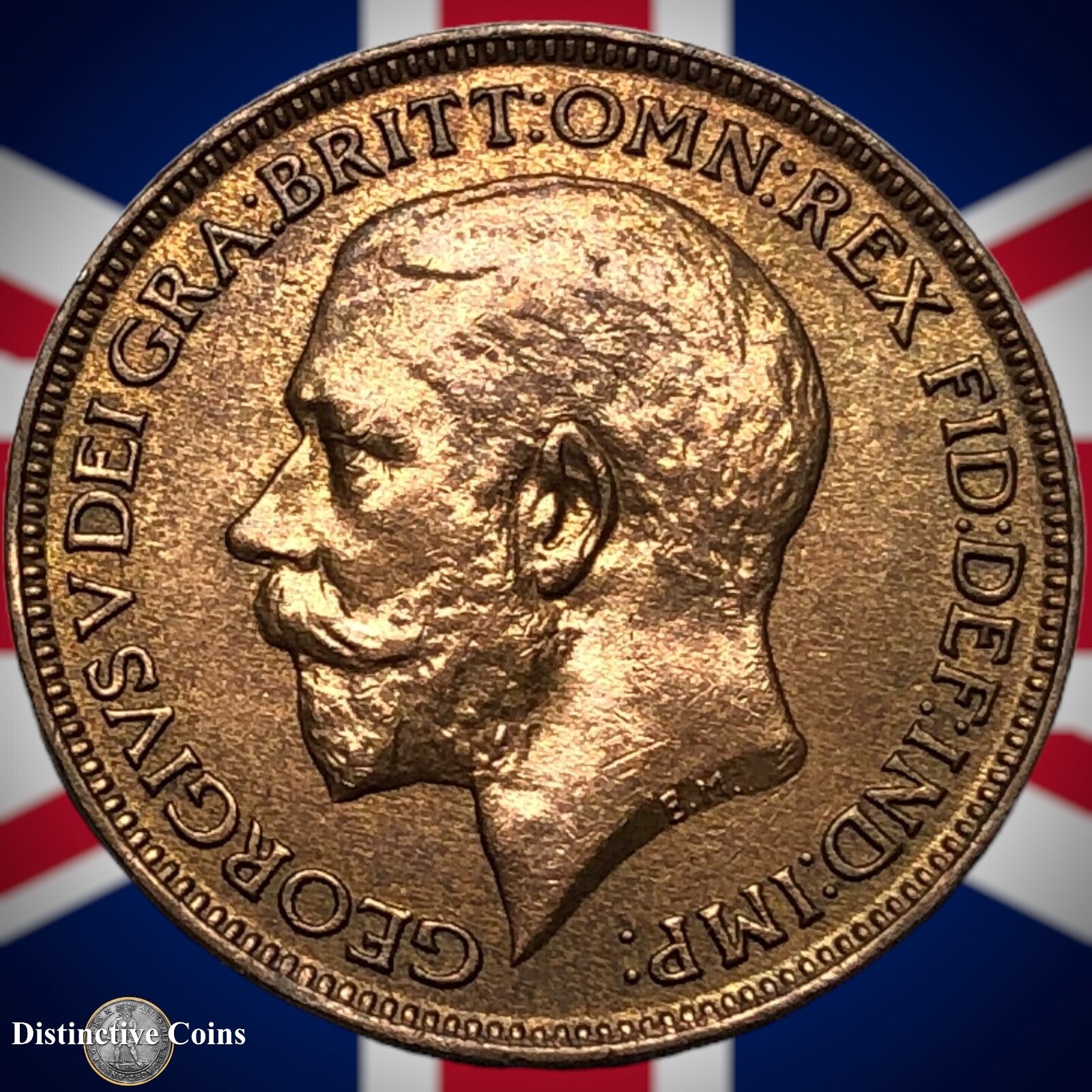 Great Britain 1918 Farthing 1/4d GB4705